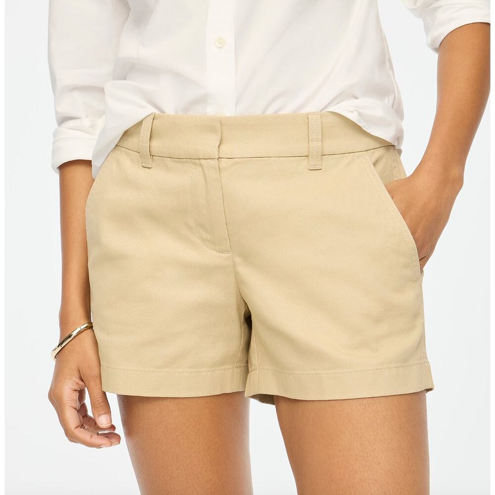 J.Crew 5" Classic Chino Short Light Khaki Preppy Coastal Vacation US 16 NWT - Picture 3 of 12